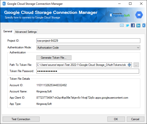 SSIS Google Cloud Storage Connection Manager